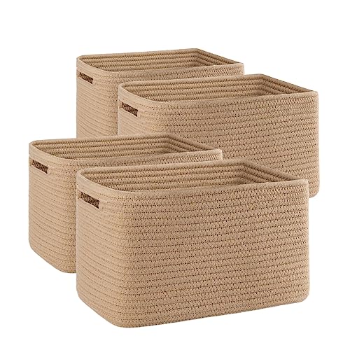 4 Pack Storage Baskets for Organizing (4 Count)
