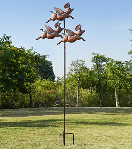 Flying Pig Wind Spinner Outdoor