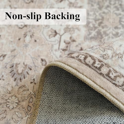 Washable 6ft Circle Round Rug