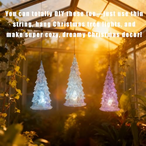 3 Pack Acrylic Christmas Tree Lamp (3 Count)