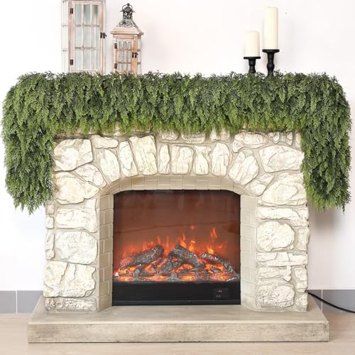 Lifelike Touch Artificial Cedar Garland for Christmas Decor