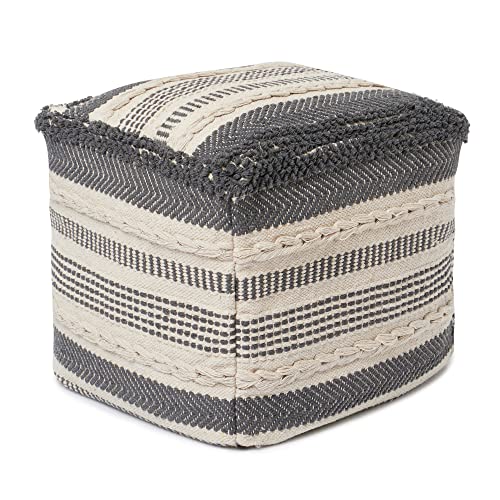 Pouf with Filler Cube Bean Bag Pouffe