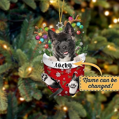 Akita Dog Christmas Ornament