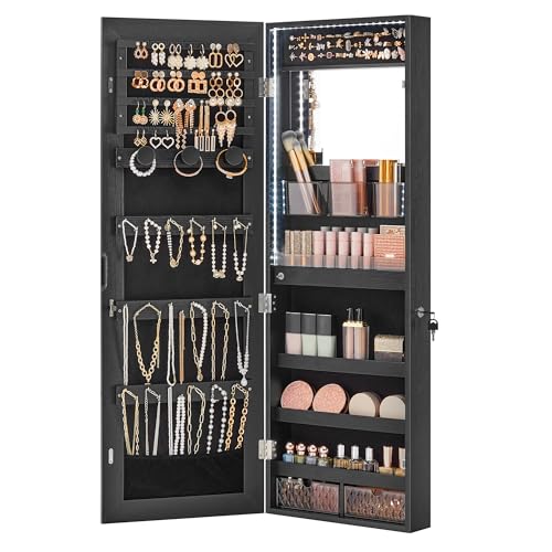 Mirror Jewelry Cabinet Armoire