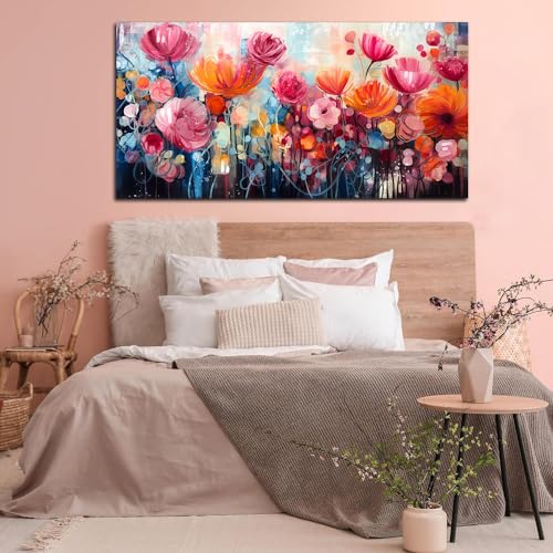 Flower Wall Art for Living Room