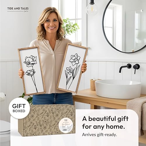 3D Black and White Wall Art (2 Count)