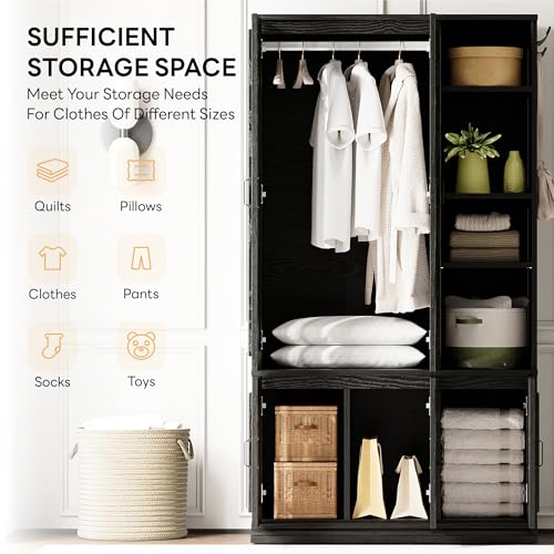Armoire Wardrobe Closet 70" H