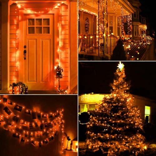 Orange Halloween String Lights Outdoor
