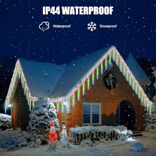 Christmas Meteor Shower Icicle Lights Outdoor (720 Count)