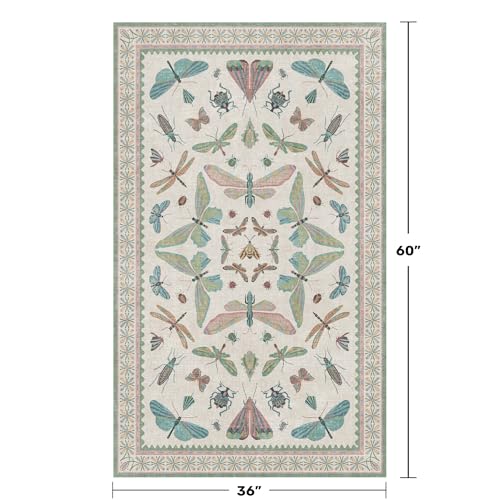 Washable Sage Green Large Entryway Rug (15 Sq Ft)