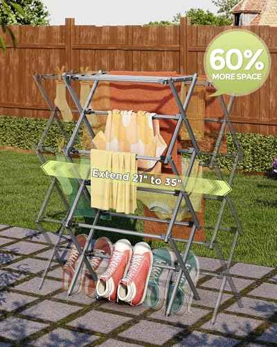3 Tier Foldable Clothes Drying Rack