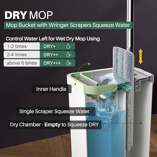 Mop and Bucket Set for Home and Commercial Use
