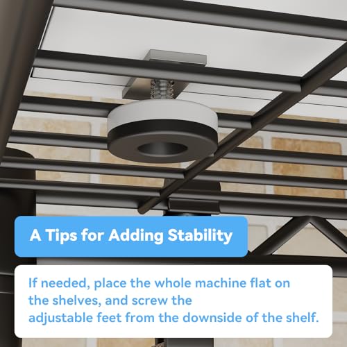 U16 Upgraded Washer Dryer Stacking Rack for Narrow Laundry Room