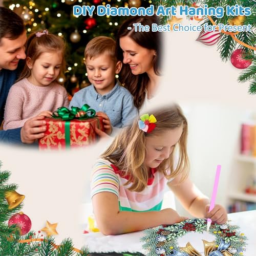 Christmas Diamond Art Hanging Kits for Adult