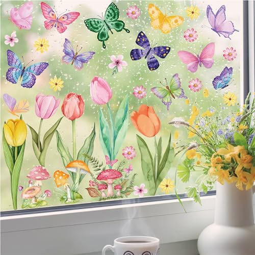 Large Size Spring Window Clings (83 Count)