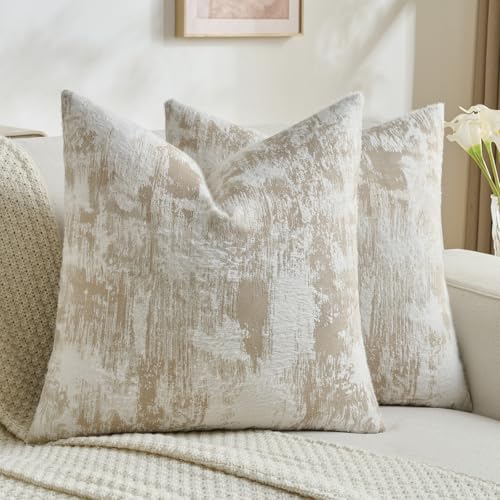 Pack of 2 Faux Cashmere Throw Pillow Covers 18x18 Inch (2 Count)