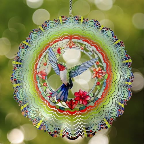 Wind Spinners Outdoor Hummingbird