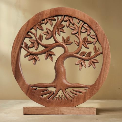 Solid Wood Tree Sculpture