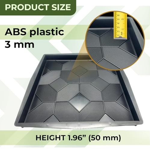 Plastic Molds Concrete Patio Paving Mold Slabs Chestnut