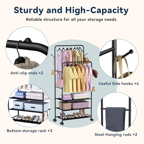 Double Rod Clothes Rack