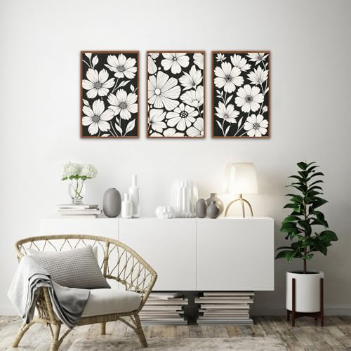 Vintage Floral Wall Art Canvas