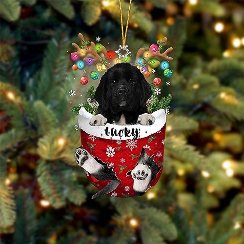 Newfoundland 1 Dog Christmas Ornament