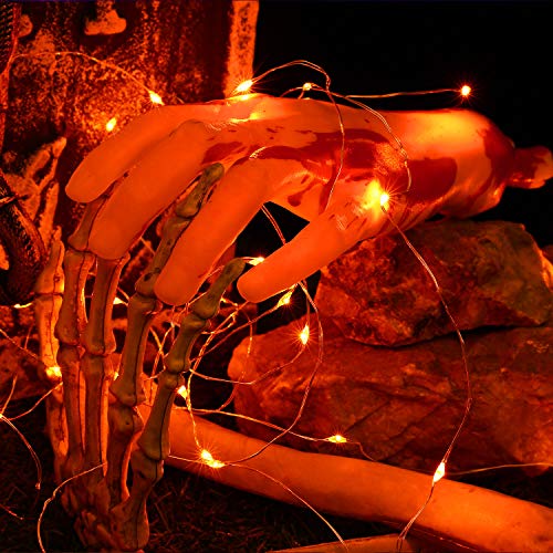 Orange Halloween Fairy Lights