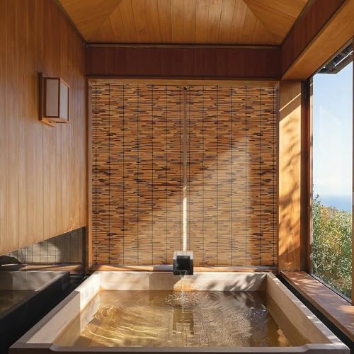 2PACK Natural Reed Fencing 6FT X 16.4FT Reed Fence 6FT High Balcony Reed Fence Privacy Reed Screen for Outdoor Backyard Patio (196.8 Sq Ft)