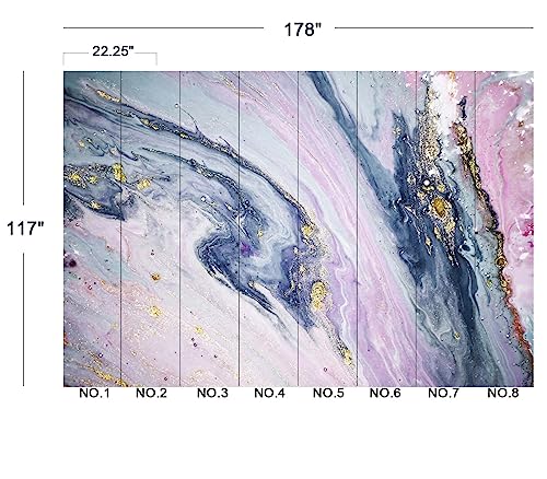 Gilding Marble Pink wall Mural Wallpaper for Bedroom 178" x 117" (144.6 Sq Ft)