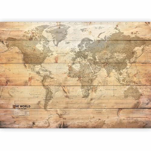 Wall Mural World Map 118x83 in (6 Count)