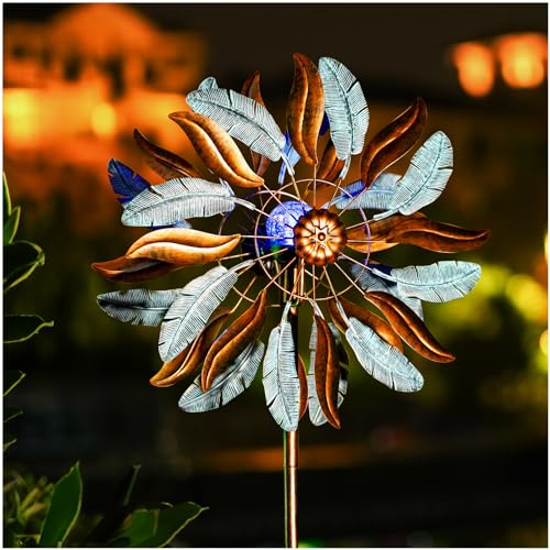 Solar Wind Spinners 87 Inch Extra Large Metal for Yard