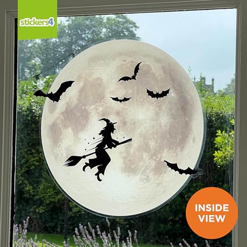 16" x 16" Halloween Large Full Moon Window Cling