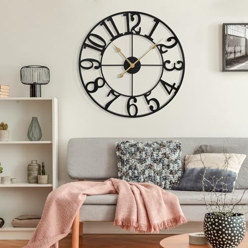 Large Wall Clock for Living Room Decor
