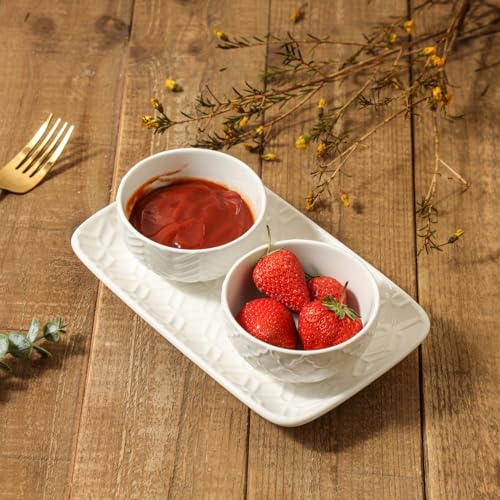 Sureasy 4 oz Mini Ceramic Dipping Bowls (5 Count)