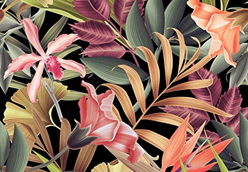 Banana Leaf Large Wallpaper Tropical Flower