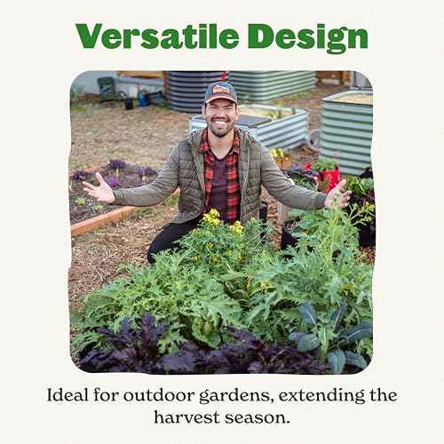 5-in-1 Modular Galvanized Raised Garden Bed Kit, 30" Short Metal Planter Box, Durable Aluzinc Steel Raised Garden Bed Outdoor for Vegetables, Herbs, Flowers & Fruits - Round Light Clay