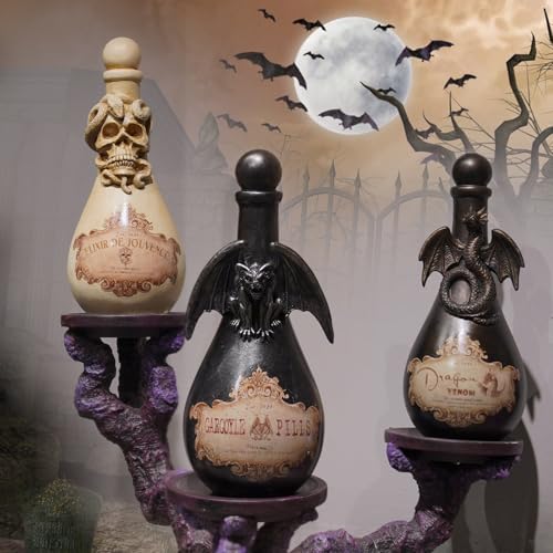 Gothic Home Decor Potion Bottles