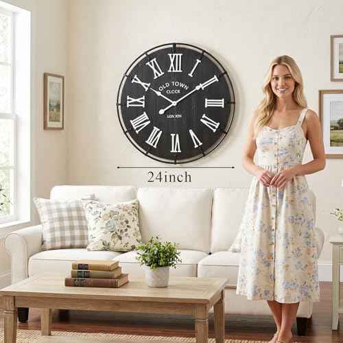 24 Inch Vintage London Style Wall Clock