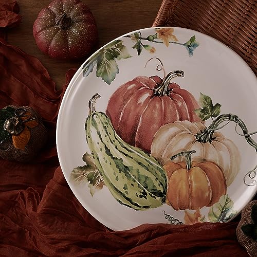 Pumpkin Feast Dinner Plates Set of 4 (4 Count)