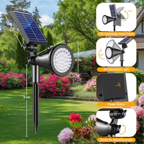 Solar Lights Outdoor Waterproof Spot Lights (4 Count)