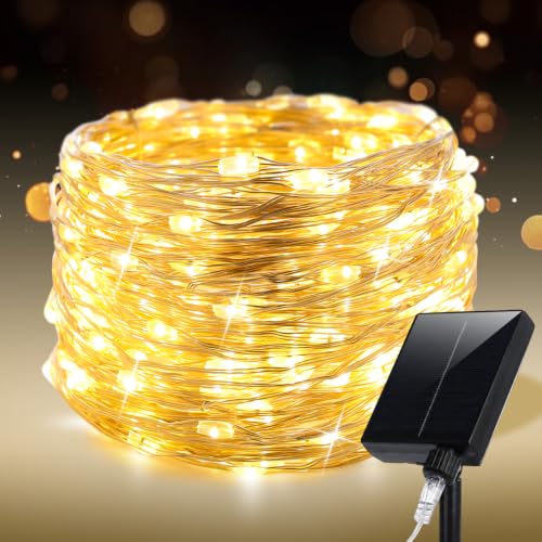 200FT 600LEDs Fairy Lights Solar Powered