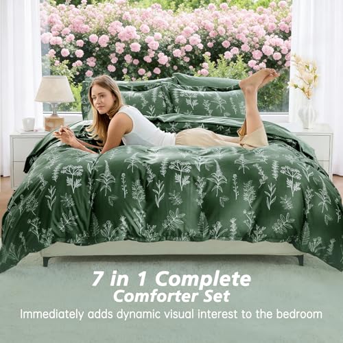 Dark Green Full Comforter Set