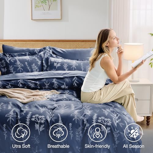 Navy Blue Twin Comforter Set