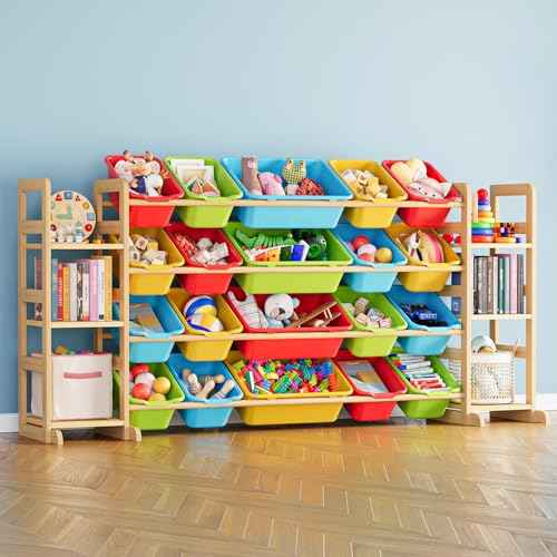 Toy Storage Organizer with 6 Shelves and 20 Bins