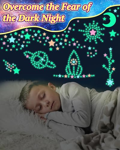 201 Pcs Glow in The Dark Stars Stickers for Ceiling (201 Count)