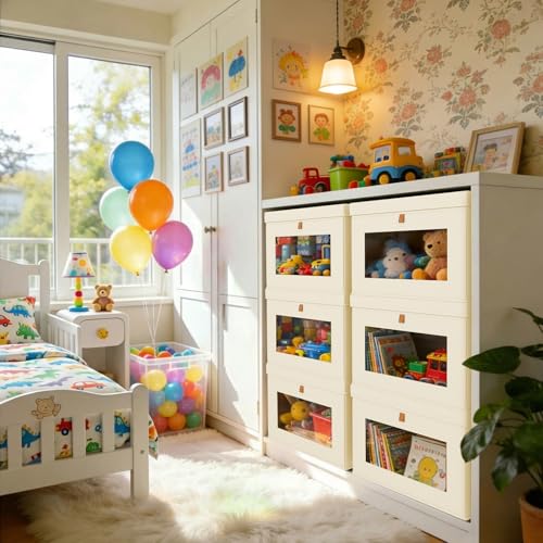 Storage Bins with Lids (8 Count)
