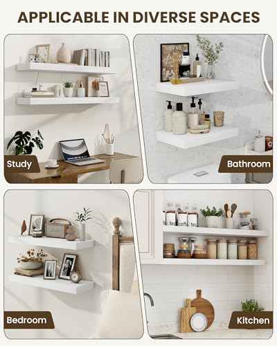 40" Floating Shelves for Wall (2 Count)