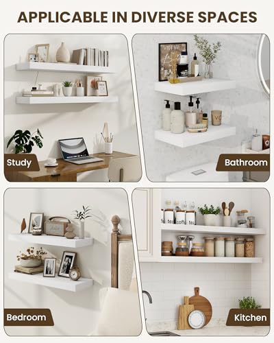 48" Floating Shelves for Wall (2 Count)