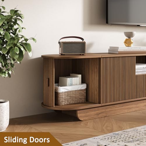 86.6'' Fluted TV Stand for 55