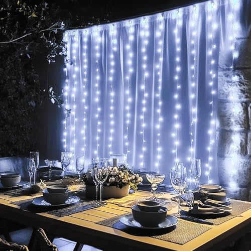300 LED Curtain String Lights